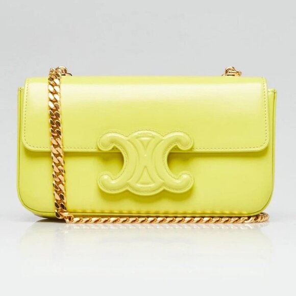 Celine Anis Smooth Calfskin Leather Chain Shoulder Bag - Picture 2 of 12